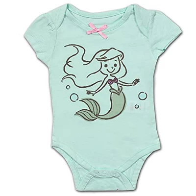 Disney Girl's 3-Pack Character Print Short Sleeve Bow Front Baby Creeper Set 2 Disney Girl's 3-Pack Character Print Short Sleeve Bow Front Baby Creeper Set - Image 2