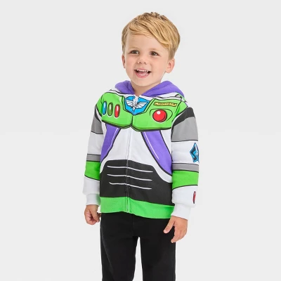 Toddler Boys' Disney Toy Story Printed Zip-Up Sweatshirt - White 3 Toddler Boys' Disney Toy Story Printed Zip-Up Sweatshirt - White - Image 3