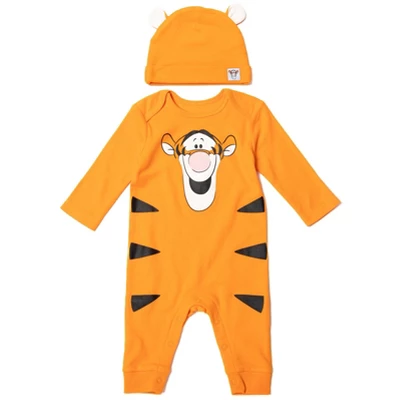 Disney Classics Winnie The Pooh Lion King Tigger Mickey Mouse Minnie Mouse Bambi Cosplay Snap Coverall And Hat Newborn To Infant 8 Disney Classics Winnie The Pooh Lion King Tigger Mickey Mouse Minnie Mouse Bambi Cosplay Snap Coverall And Hat Newborn To Infant - Image 8