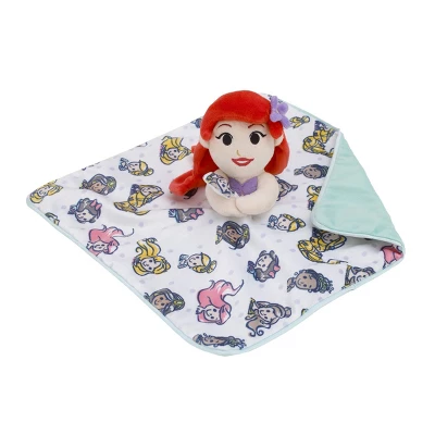 Disney Ariel And Princess Lovey Security Reversible Blanket 2 Disney Ariel And Princess Lovey Security Reversible Blanket - Image 2