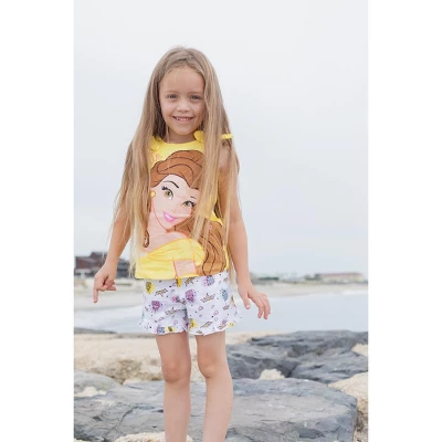 Disney Princess Princess Moana Rapunzel Jasmine Belle Baby Girls Tank Top And French Terry Shorts Infant 1 Disney Princess Princess Moana Rapunzel Jasmine Belle Baby Girls Tank Top And French Terry Shorts Infant