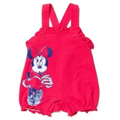 Disney Winnie The Pooh Minnie Mouse Piglet Baby Girls French Terry Short Overalls And T-Shirt Newborn To Infant 11 Disney Winnie The Pooh Minnie Mouse Piglet Baby Girls French Terry Short Overalls And T-Shirt Newborn To Infant -Disney GUEST 699567a6 f4f3 4075 8489 6551ddd174bf