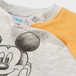 Baby Boys' Disney Mickey Mouse & Friends Top And Bottom Set - Gray -Disney GUEST 6b7c3648 6902 4fbe a2cc 66b07a57ecab