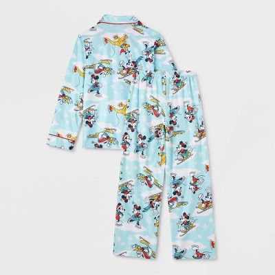 Kids' Disney 100 Sleep Coat Pajama Set - Blue 2 Kids' Disney 100 Sleep Coat Pajama Set - Blue - Image 2