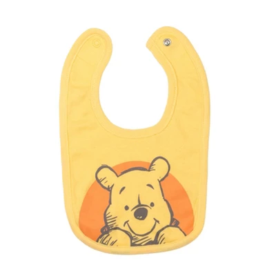 Disney Winnie The Pooh Baby Bodysuit Pants Bib And Hat 4 Piece Outfit Set Newborn To Infant 5 Disney Winnie The Pooh Baby Bodysuit Pants Bib And Hat 4 Piece Outfit Set Newborn To Infant - Image 5