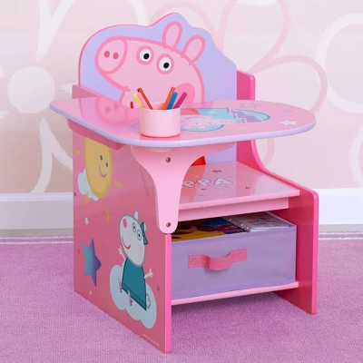 Disney Peppa Pig Chair Desk With Storage Bin - Delta Children 1 Disney Peppa Pig Chair Desk With Storage Bin - Delta Children