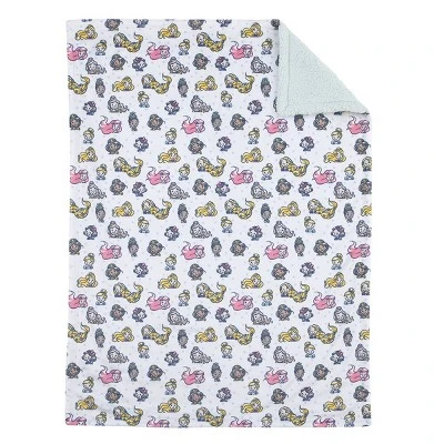 Disney Princess Super Soft Baby Reversible Blanket With Sherpa - Black 2 Disney Princess Super Soft Baby Reversible Blanket With Sherpa - Black - Image 2