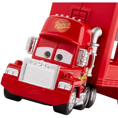 RED Disney Pixar Cars Minis Transporter With Vehicle 5 RED Disney Pixar Cars Minis Transporter With Vehicle - Image 5