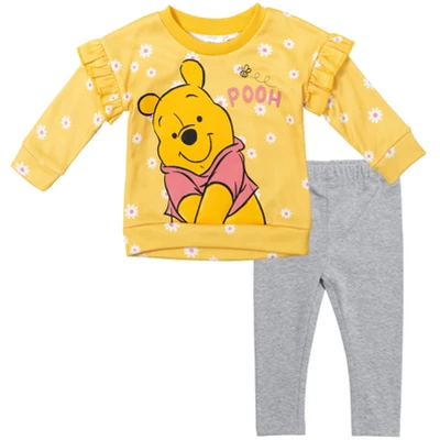 Disney Winnie The Pooh Baby Girls Pullover Fleece Sweatshirt And Leggings Outfit Set Infant 8 Disney Winnie The Pooh Baby Girls Pullover Fleece Sweatshirt And Leggings Outfit Set Infant - Image 8