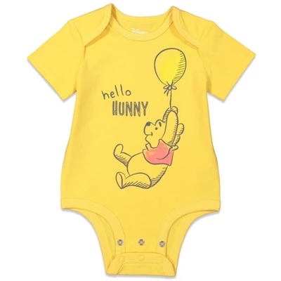 Disney Winnie The Pooh Baby Boys 3 Pack Cuddly Short Sleeve Bodysuits 1 Disney Winnie The Pooh Baby Boys 3 Pack Cuddly Short Sleeve Bodysuits