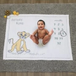 Disney Lion King Simba Super Soft Milestone Baby Blanket 9 Disney Lion King Simba Super Soft Milestone Baby Blanket -Disney GUEST 74de06f0 5c67 47e3 8882 7ea0227d346b