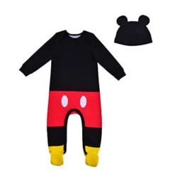 Disney Baby Boy's Mickey Mouse 2 Piece Graphic Printed Footed Bodysuit And Cap Bundle Set For Infant -Disney GUEST 78b2c468 3cce 4846 90ab 41968e84759b
