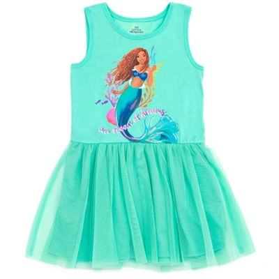 Disney Lilo & Stitch Princess Ariel Girls Tulle Dress Toddler To Big Kid 6 Disney Lilo & Stitch Princess Ariel Girls Tulle Dress Toddler To Big Kid - Image 6