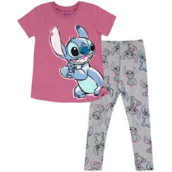 Disney Lilo & Stitch Girls T-Shirt And Leggings Outfit Set Little Kid To Big Kid -Disney GUEST 7ab5e7ac c024 4fb0 8fd9 29c62e34c83a