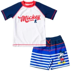 Disney Mickey Mouse Rash Guard And Swim Trunks Outfit Set Infant To Toddler -Disney GUEST 7b863844 1fda 48a3 8ae2 aac333c5caf5