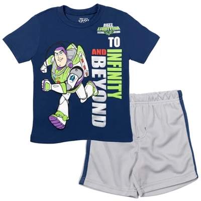 Disney Pixar Toy Story Buzz Lightyear Woody Baby Athletic T-Shirt And Mesh Shorts Outfit Set Infant 8 Disney Pixar Toy Story Buzz Lightyear Woody Baby Athletic T-Shirt And Mesh Shorts Outfit Set Infant - Image 8
