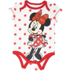 Disney Minnie Mouse Mickey Donald Duck Baby Girls 5 Pack Bodysuits Newborn To Infant 13 Disney Minnie Mouse Mickey Donald Duck Baby Girls 5 Pack Bodysuits Newborn To Infant -Disney GUEST 848209b1 5b74 48c9 9e56 a0d04636af2a