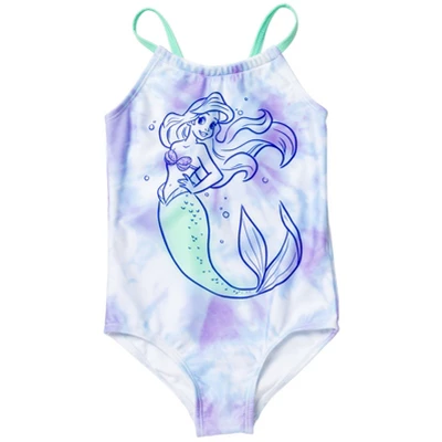 Disney The Little Mermaid Princess Ariel Girls One Piece Bathing Suit Little Kid To Big Kid 8 Disney The Little Mermaid Princess Ariel Girls One Piece Bathing Suit Little Kid To Big Kid - Image 8