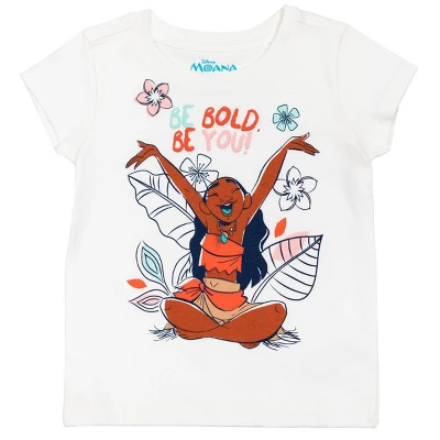 Disney Princess Moana Baby Girls 3 Pack Graphic T-Shirt Pink/White/Blue 3 Disney Princess Moana Baby Girls 3 Pack Graphic T-Shirt Pink/White/Blue - Image 3