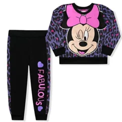 Disney Girl's 2-Pack Fabulous Minnie Mouse Graphic Pullover Sweatshirt And Jogger Pants Set, Leopard Print For Kids 9 Disney Girl's 2-Pack Fabulous Minnie Mouse Graphic Pullover Sweatshirt And Jogger Pants Set, Leopard Print For Kids -Disney GUEST 8901050b 78e1 4d38 bb71 8f17513acaea