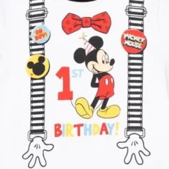 Disney Mickey Mouse 1st Birthday Cosplay Graphic T-Shirt Diaper Cover And Hat 3 Piece Outfit Set White/Red 12 Disney Mickey Mouse 1st Birthday Cosplay Graphic T-Shirt Diaper Cover And Hat 3 Piece Outfit Set White/Red -Disney GUEST 8ab9f6a9 920c 4249 9b5c 39c8c768c918