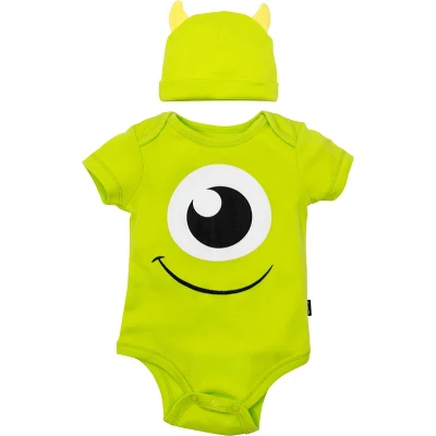 Disney Pixar Monsters Inc. Mike Baby Cuddly Costume Short Sleeve Bodysuit & Hat 7 Disney Pixar Monsters Inc. Mike Baby Cuddly Costume Short Sleeve Bodysuit & Hat - Image 7