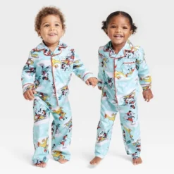 Toddler 2pc Disney 100 Coat Pajama Set - Blue -Disney GUEST 8efc4a64 3d51 4d3c 9332 73baf94d6e90