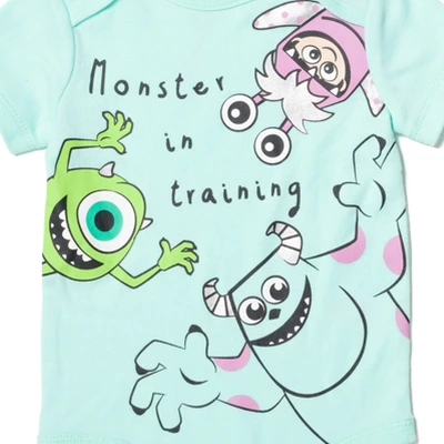 Disney Pixar Monsters Inc. Sulley Boo Mike Wazowski Baby Bodysuit Pants And Hat 3 Piece Outfit Set Newborn To Infant 6 Disney Pixar Monsters Inc. Sulley Boo Mike Wazowski Baby Bodysuit Pants And Hat 3 Piece Outfit Set Newborn To Infant - Image 6
