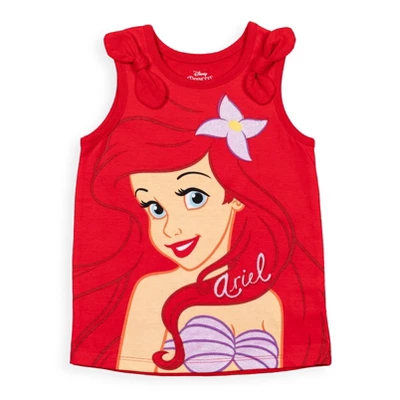 Disney Princess Princess Moana Rapunzel Jasmine Belle Girls Tank Top And French Terry Shorts Little Kid To Big Kid 2 Disney Princess Princess Moana Rapunzel Jasmine Belle Girls Tank Top And French Terry Shorts Little Kid To Big Kid - Image 2