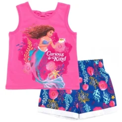 Disney Princess Ariel Girls Tank Top And Active Retro Dolphin Shorts Toddler To Big Kid 14 Disney Princess Ariel Girls Tank Top And Active Retro Dolphin Shorts Toddler To Big Kid -Disney GUEST 91a8a151 e95d 4de0 9adc e5d57b44da26