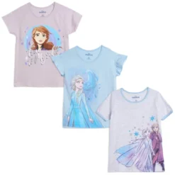 Disney Frozen Princess Anna Elsa Girls 3 Pack T-Shirts Little Kid To Big Kid -Disney GUEST 91f0d728 48e5 4f7f b552 8e822691026e