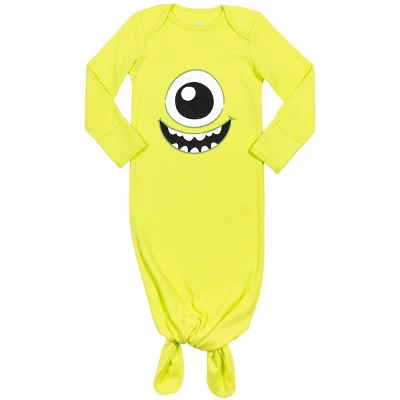 Disney Monsters Inc. Mike Baby Boys Knotted Long Sleeve Swaddle Sleeper Gown & Hat Set 6 Disney Monsters Inc. Mike Baby Boys Knotted Long Sleeve Swaddle Sleeper Gown & Hat Set - Image 6