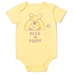 Disney Winnie The Pooh Tigger Winnie The Pooh Baby 4 Pack Snap Bodysuits Newborn To Infant