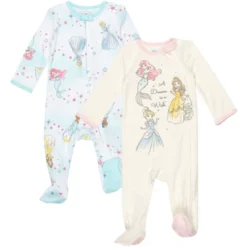 Disney Princess Ariel Cinderella Aurora Baby Girls 2 Pack Zip Up Sleep N' Play Coveralls Newborn To Infant 15 Disney Princess Ariel Cinderella Aurora Baby Girls 2 Pack Zip Up Sleep N' Play Coveralls Newborn To Infant -Disney GUEST 963d1285 7e03 49c4 b587 8cb164722a2c