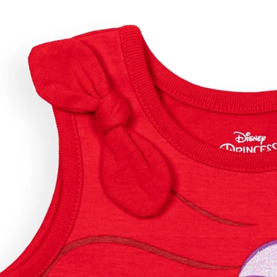 Disney Princess Princess Moana Rapunzel Jasmine Belle Girls Tank Top And French Terry Shorts Little Kid To Big Kid 5 Disney Princess Princess Moana Rapunzel Jasmine Belle Girls Tank Top And French Terry Shorts Little Kid To Big Kid - Image 5