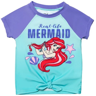 Disney Princess Ariel Girls One-Piece Swimsuit Rash Guard Tankini Top Modest Skirt And Bottom 5 Piece Set Toddler 1 Disney Princess Ariel Girls One-Piece Swimsuit Rash Guard Tankini Top Modest Skirt And Bottom 5 Piece Set Toddler