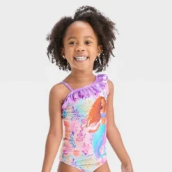 Toddler Girls' Disney Ariel One Piece Swimsuit - Purple -Disney GUEST 980810f2 da1b 42fe 8ef2 e137ce43ed6c