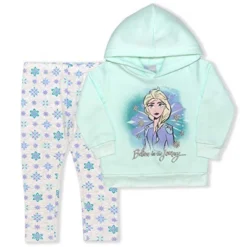 Disney Frozen Girl's 2-Pack Believe In The Journey Elsa Pullover Hoodie And Snowflake Legging Pant For Kids -Disney GUEST 99e2ef84 7833 4622 bea3 88bbbb832cbe