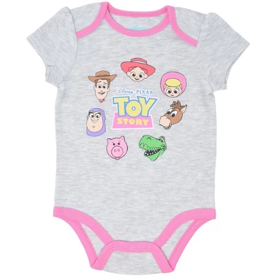 Disney Pixar Toy Story Jessie Bo Peep Baby Girls 5 Pack Bodysuits Newborn To Infant 2 Disney Pixar Toy Story Jessie Bo Peep Baby Girls 5 Pack Bodysuits Newborn To Infant - Image 2