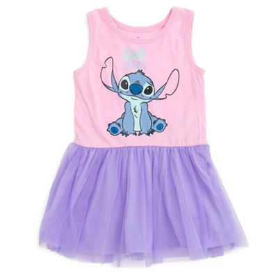 Disney Lilo & Stitch Princess Ariel Girls Tulle Dress Toddler To Big Kid 7 Disney Lilo & Stitch Princess Ariel Girls Tulle Dress Toddler To Big Kid - Image 7