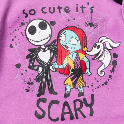 Disney Nightmare Before Christmas Zero Sally Jack Skellington Baby Girls 3 Pack Bodysuits Newborn To Infant 4 Disney Nightmare Before Christmas Zero Sally Jack Skellington Baby Girls 3 Pack Bodysuits Newborn To Infant - Image 4