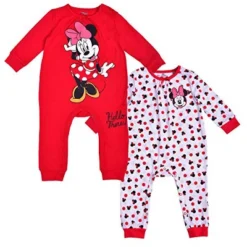 Disney Baby Girl's 2-Pack Minnie Mouse Footless Coverall Jumpsuit Babywear Set For Infant -Disney GUEST 9e2f4951 59ea 403d b47e 18780deff75b