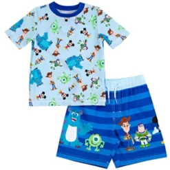 Disney Pixar D100 Toy Story Monsters Inc. Mickey Mouse Buzz Lightyear Rash Guard And Swim Trunks Outfit Infant To Toddler -Disney GUEST 9fbe8128 29e2 4082 aefc b3a46237da21