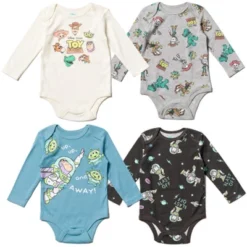 Disney Pixar Toy Story Alien Bullseye Rex Woody Jessie Buzz Lightyear Baby 4 Pack Bodysuits Newborn To Infant 29 Disney Pixar Toy Story Alien Bullseye Rex Woody Jessie Buzz Lightyear Baby 4 Pack Bodysuits Newborn To Infant -Disney GUEST a163ecdf a657 40a6 b528 6bc90bd35007