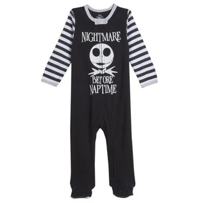 Disney Nightmare Before Christmas Jack Skellington Baby 2 Pack Zip Up Sleep N' Play Coveralls Newborn To Infant 2 Disney Nightmare Before Christmas Jack Skellington Baby 2 Pack Zip Up Sleep N' Play Coveralls Newborn To Infant - Image 2