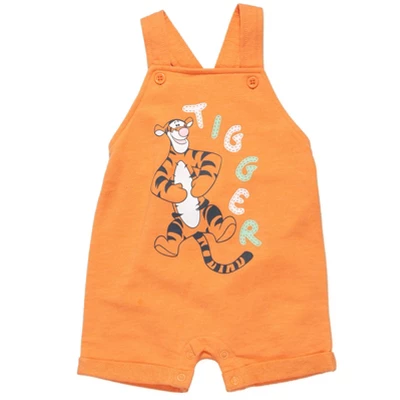 Disney Tigger Winnie The Pooh Baby French Terry Short Overalls T-Shirt And Hat 3 Piece Outfit Set Newborn To Infant 3 Disney Tigger Winnie The Pooh Baby French Terry Short Overalls T-Shirt And Hat 3 Piece Outfit Set Newborn To Infant - Image 3