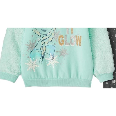 Disney Frozen Elsa Girls Fleece Sweatshirt & Pants 5 Disney Frozen Elsa Girls Fleece Sweatshirt & Pants - Image 5
