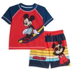Disney Mickey Mouse Rash Guard And Swim Trunks Outfit Set Infant To Toddler -Disney GUEST a6c9cdf2 449e 421d bdd1 b555dd7cf729