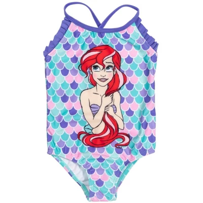 Disney Princess Ariel Girls One-Piece Swimsuit Rash Guard Tankini Top Modest Skirt And Bottom 5 Piece Set Toddler 7 Disney Princess Ariel Girls One-Piece Swimsuit Rash Guard Tankini Top Modest Skirt And Bottom 5 Piece Set Toddler - Image 7