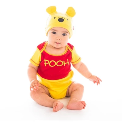 Disney Pixar Monsters Inc Incredibles Toy Story Mickey Mouse Pooh Lilo & Stitch Baby Bodysuit And Hat Set Newborn To Infant 1 Disney Pixar Monsters Inc Incredibles Toy Story Mickey Mouse Pooh Lilo & Stitch Baby Bodysuit And Hat Set Newborn To Infant